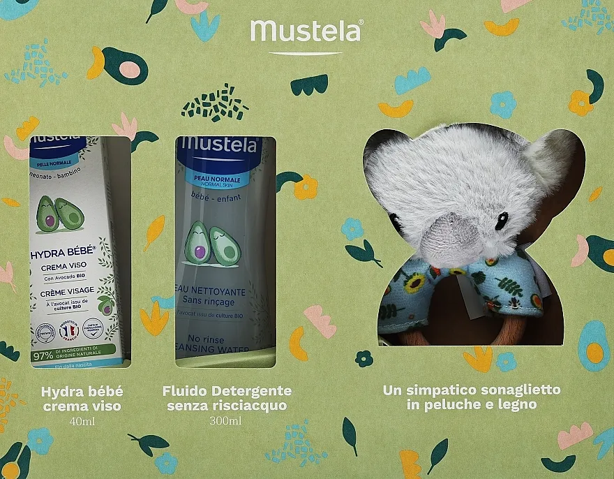 Mustela Koala Box (clean water/300ml + f/cr/40ml + beanbag/1pc) Set