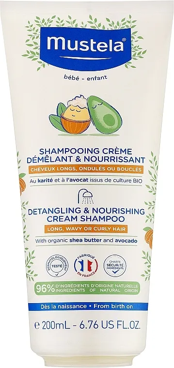 Mustela Shampoo Creme Nutriente&amp;Districante Hranljivi šampon za talasastu kosu
