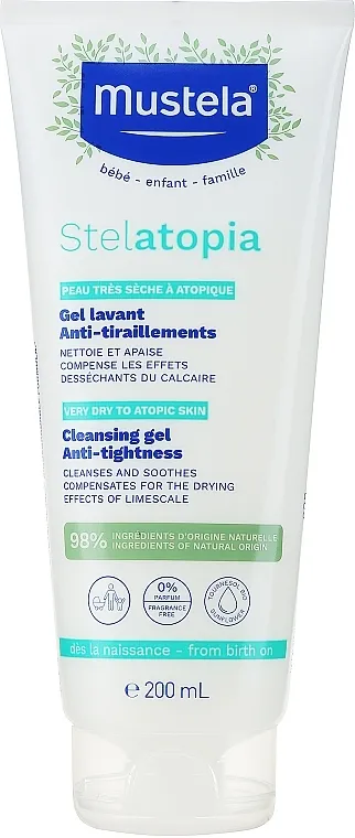 Mustela Stelatopia Cleansing Gel With Sunflower Gel za čišćenje suhe i atopične kože