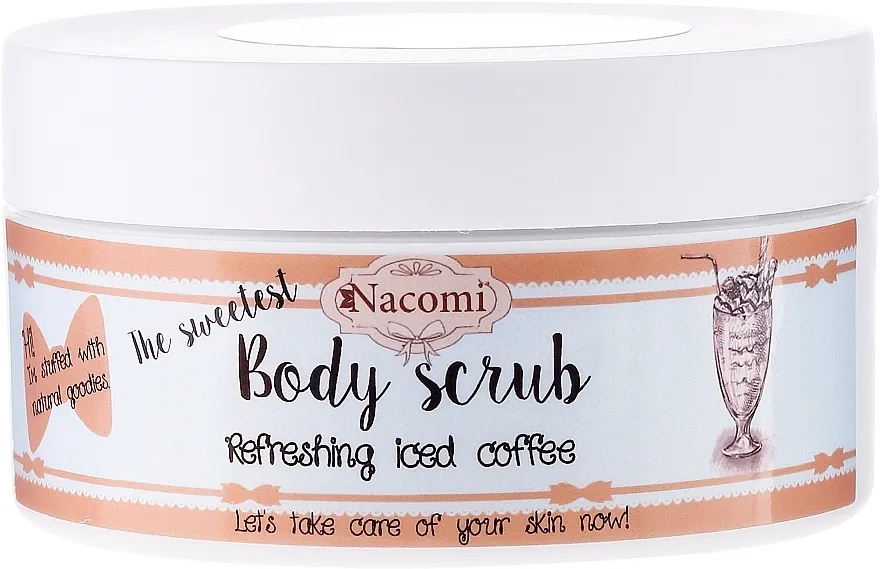 Nacomi Body Scrub Refreshing Iced Coffee Šećerni piling tijela s kavom