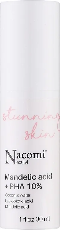 Nacomi Next Level Mandelic Acid + PHA 10% Piling serum s bademovom kiselinom i 10% PHA
