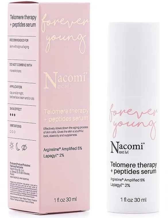 Nacomi Next Level Telomere Therapy + Peptides Serum Serum za lice