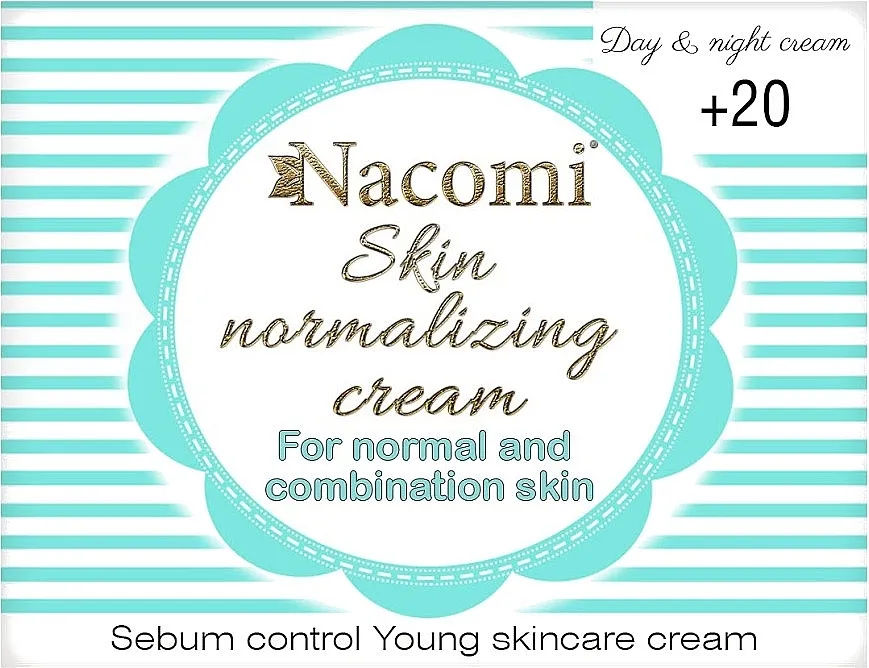 Nacomi Normalizing Cream 20+ Dnevna krema za lice