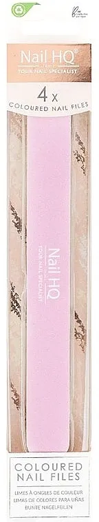 Nail HQ Coloured Nail Files (nail/file/4pcs) Set raznobojnih turpija za nokte