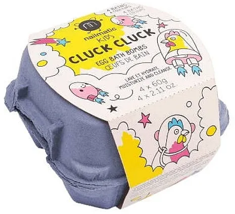 Nailmatic Kids Cluck Cluck Bath Bombs (bath/bomb/4x60g) Set bombica za kupanje s jajima