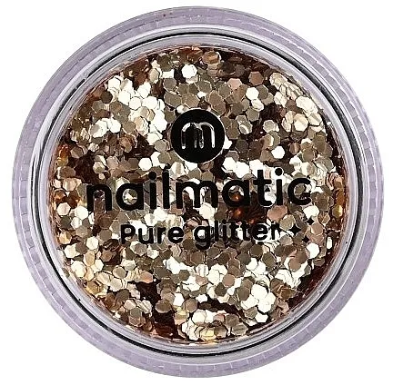 Nailmatic Pure Glitter Large Gold Glitter Svetlucavi ukrasi za nokte