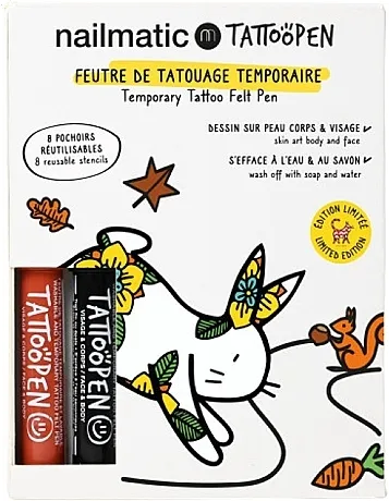 Nailmatic Tattopen Duo Set The Rabbit By Ami Imaginaire Set za privremene tetovaže