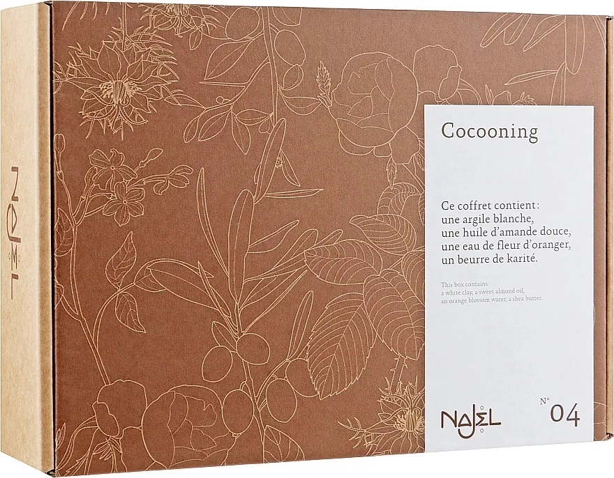 Najel Cocooning Gift Pack (clay/90g + butter/100g + oil/80ml + water/200ml) Set