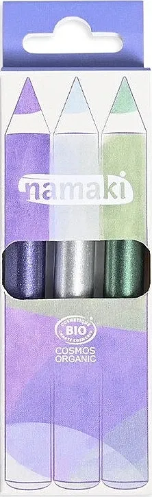 Namaki Cosmos Organic Moonlight (f/paint/3x2,1g) Set šljokičastih bojica za bojenje lica