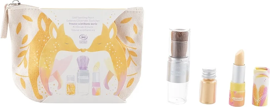 Namaki Gold Fox Sparkling Pouch (spark/powder/4g + lip/balm/3.5g) Set