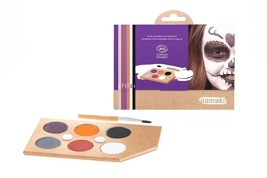 Namaki Horror Show 6-Color Face Painting Kit (f/paint/15g + brush/1pc + acc/5pcs) Set