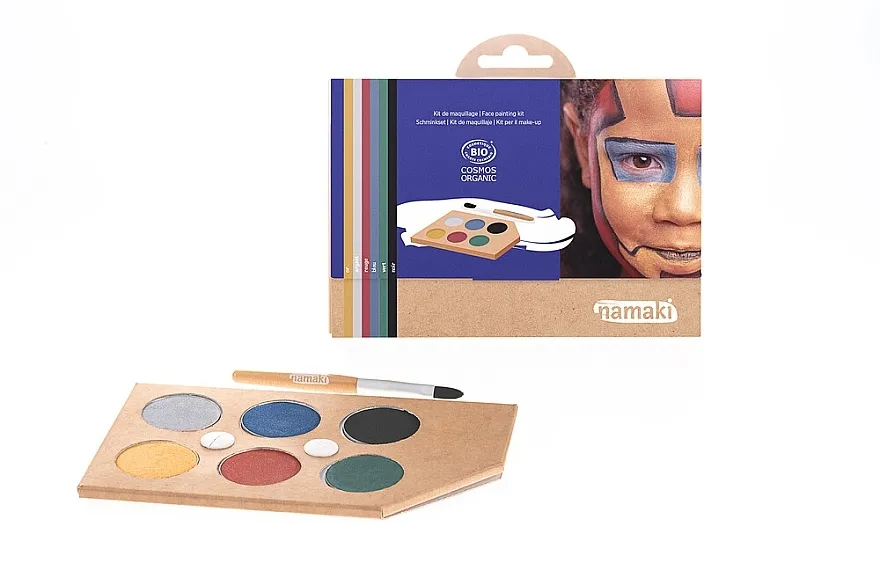 Namaki Intergalactic 6-Color Face Painting Kit (f/paint/15g + brush/1pc + acc/5pcs) Set