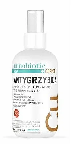 Nano-Tech Nanobiotic Med Copper Sprej za čišćenje i umirivanje na bazi bakra sa antifungalnim svojstvima
