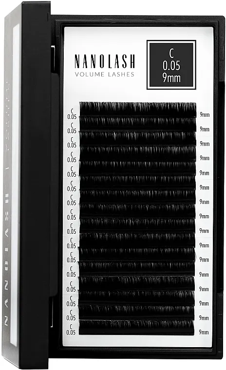 Nanolash Volume Lashes Lažne trepavice C, 0,05 (9 mm)