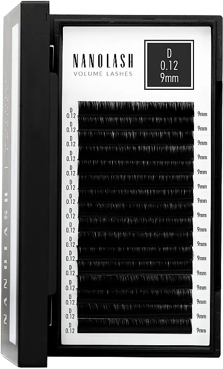 Nanolash Volume Lashes Lažne trepavice D, 0,12 (9 mm)