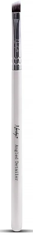 Nanshy Angled Detailer Brush Pearlescent White Kist za šminkanje očiju i usana