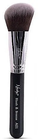 Nanshy Blush &amp; Bronze Face Makeup Brush A01 Onyx Black Kist za šminkanje