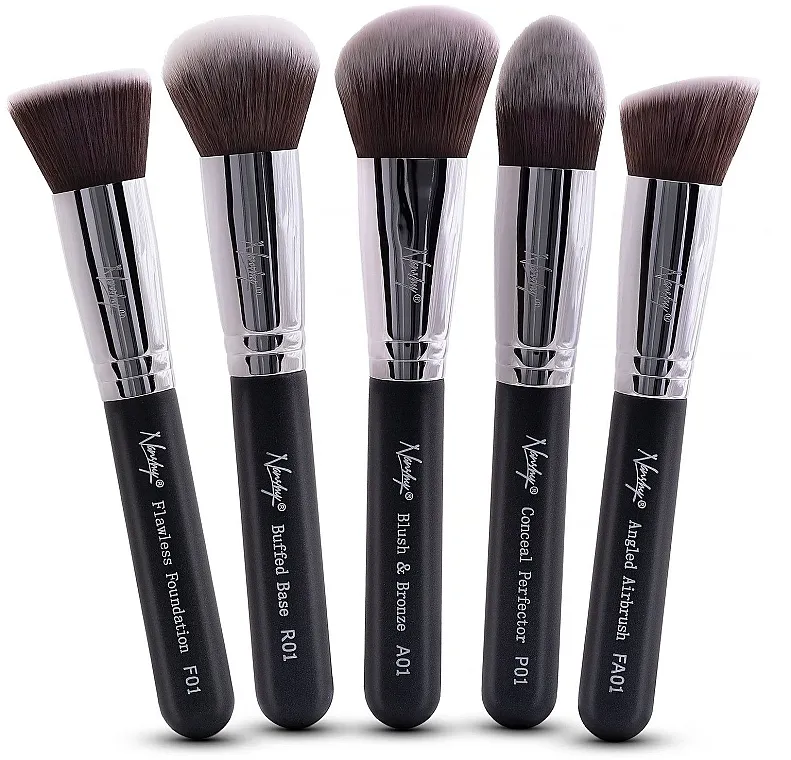 Nanshy Face Brush Set Black (Brush/5kom) Set kistova