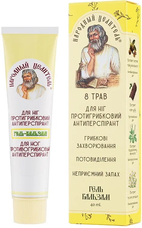 Narodni iscelitelj Gel-balzam za stopala protiv gljivica antiperspirant