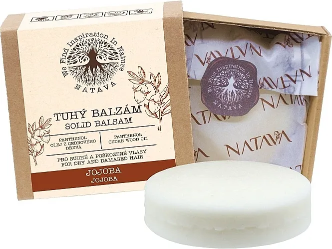 Natava Solid Balm Regenerator za kosu u čvrstom stanju "Jojoba"