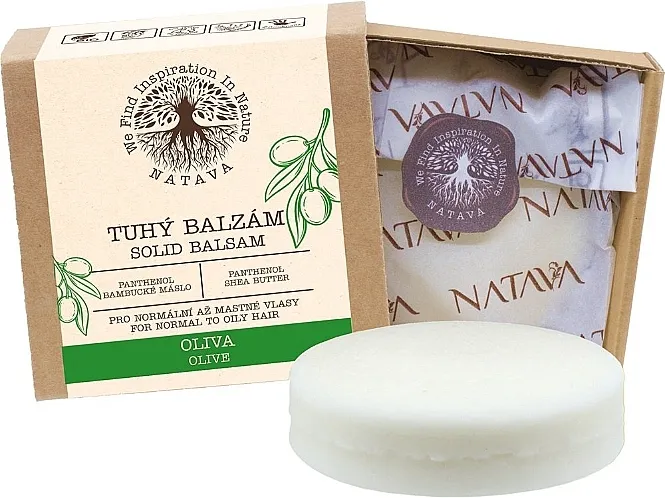 Natava Solid Balm Regenerator za kosu u čvrstom stanju "Maslina"