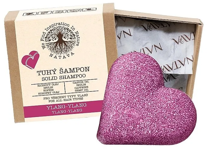 Natava Solid Shampoo Šampon u čvrstom stanju „Ylang-Ylang“ u obliku srca