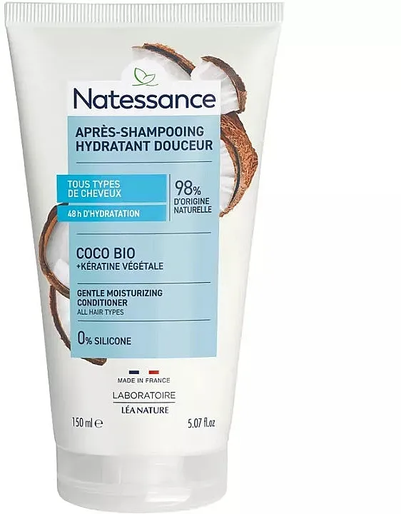 Natessance Gentle Moisturising Conditioner Coconut Regenerator za kosu sa kokosovim uljem