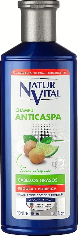 Natur Vital Anticaspa Shampoo Šampon protiv peruti za masnu kosu