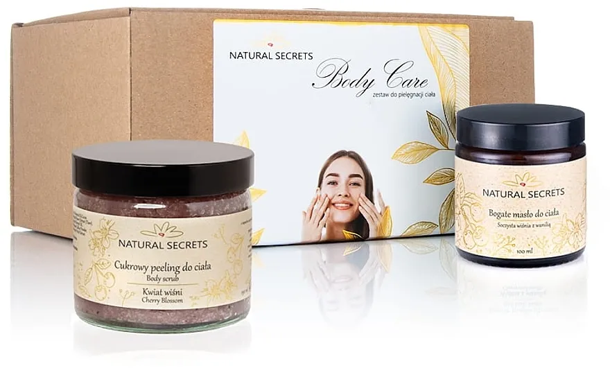 Natural Secrets Body Care Cherry and Vanilla (b/scrub/250ml + b/butter/100ml) Set