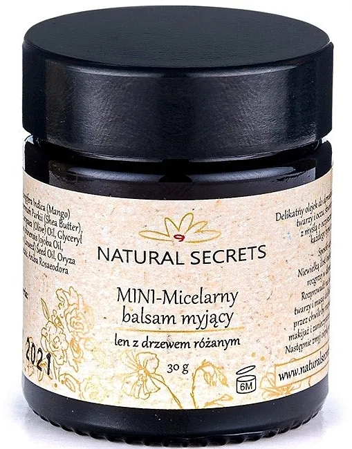 Natural Secrets Micelarny Balsam (mini) Micelarni balzam za uklanjanje šminke