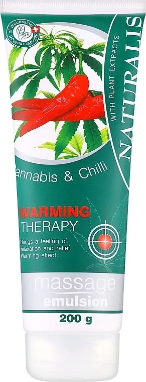 Naturalis Cannabis &amp; Chilli Massage Emulsion Emulzija za masažu