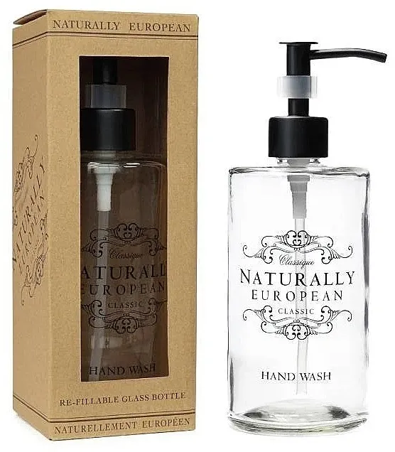 Naturally European Refillable Glass Bottle Hand Wash Staklena boca za tečni sapun, 500 ml