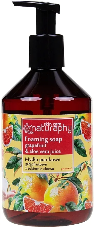 Naturaphy Foaming Soap Grapefruit &amp; Aloe Vera Juice Penušavi sapun sa grejpfrutom i sokom od aloje