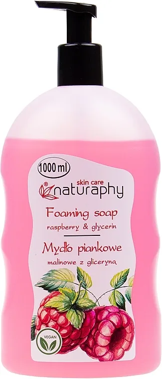 Naturaphy Foaming Soap Raspberry &amp; Glycerin Penušavi sapun za ruke sa mirisom maline