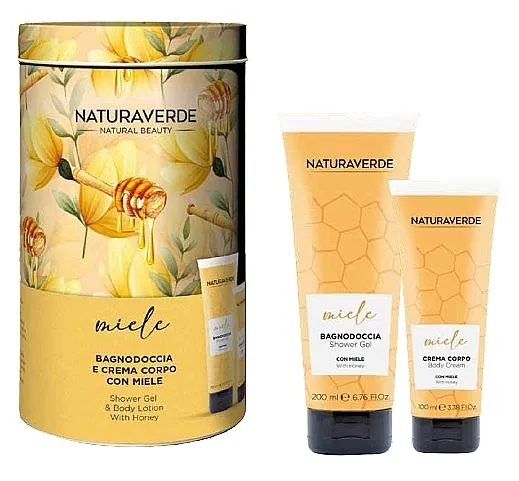 Naturaverde Honey (sh/gel/200ml + b/cr/100ml) Set