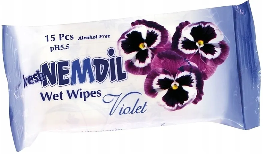 Nemdil Flowers Wet Wipes Vlazne maramice Violet