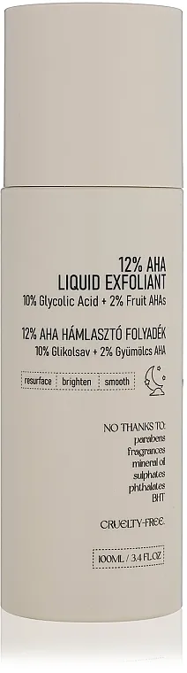 Nerds 12% AHA Liquid Exfoliant Eksfolijacioni tonik za lice sa 12% AHA