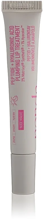 Nerds Peptide + Hyaluronic Acid Plumping Lip Treatment Nude Mauve Tonirani balzam za usne