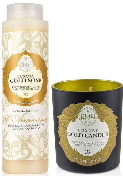 Nesti Dante Luxury Gold (liquid/300ml + candle/160g) Set