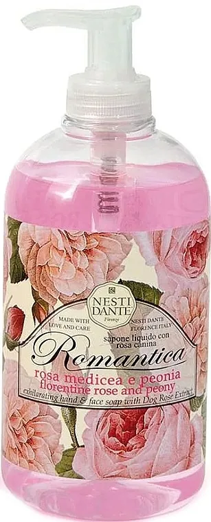 Nesti Dante Romantica Dante Rose &amp; Peony Liquid Soap Tekući sapun "Florentine rose and peony"