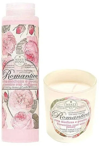 Nesti Dante Romantica Florentine Rose &amp; Peony (liquid/300ml + candle/160g) Set