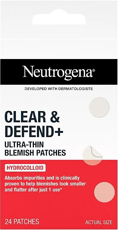 Neutrogena Clear &amp; Defend Ultra Thin Blemish Patch Ultratanki flasteri za akne