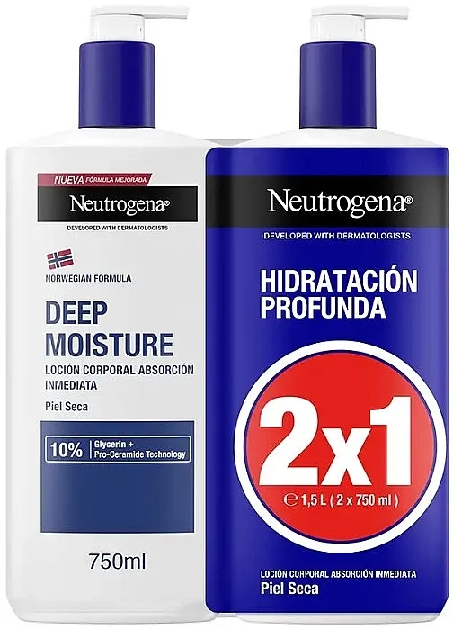 Neutrogena Deep Moisturising Body Lotion (b/lot/2x750ml) Set