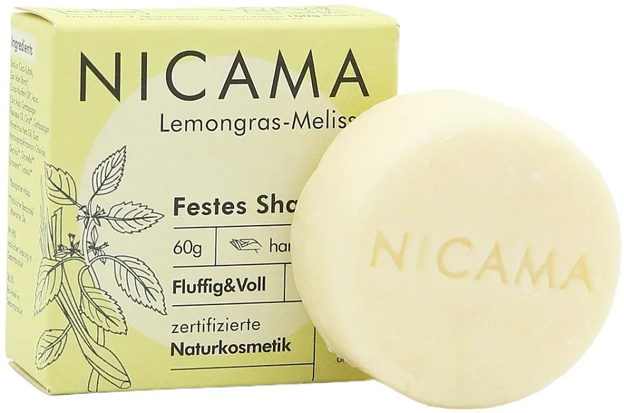 Nicama Festes Shampoo Lemongras-Melissa Fluffing &amp;Voll Čvrsti šampon "Limunska trava-Melisa"