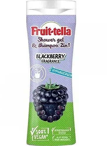 Nickelodeon Fruit-Tella Blackberry Shower Gel &amp; Shampoo Gel za tuširanje
