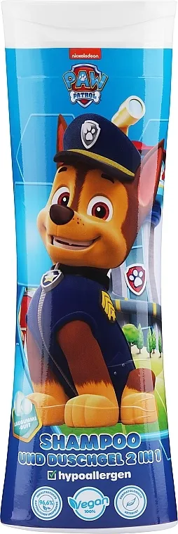 Nickelodeon Paw Patrol 2in1 Shower Gel &amp; Shampoo Chase Bubble Gum Šampon gel za tuširanje "Chase"