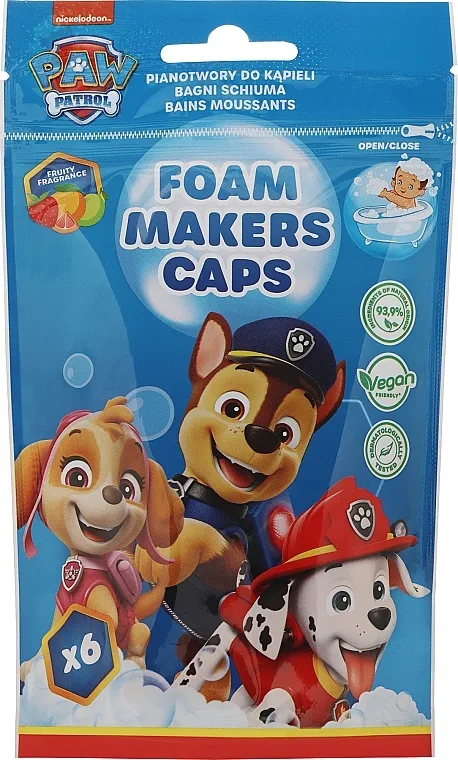 Nickelodeon Paw Patrol Foam Makers Caps Kapsule za kupanje