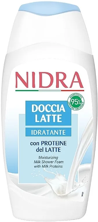 Nidra Moisturizing Milk Shower Foam With Milk Proteins Hidratantna pena za tuširanje sa mlečnim proteinima