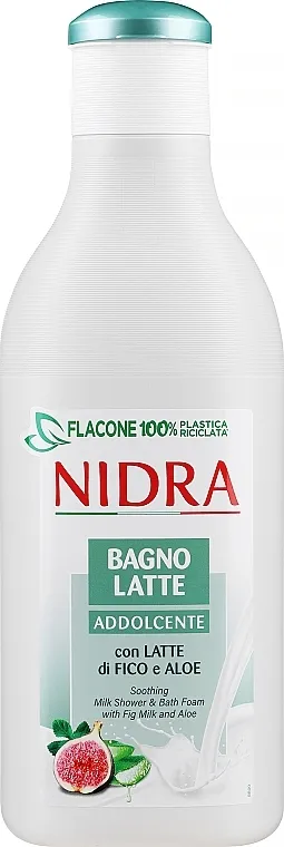 Nidra Soothing Milk Bath Foam With Fig Milk And Aloe Mliječna pjena za kupku s mlijekom smokve i aloe "Umirujuće"