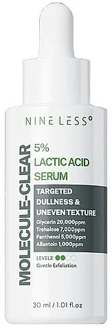 Nineless Molecule-Clear 5% Lactic Acid Serum Serum sa mlečnom kiselinom